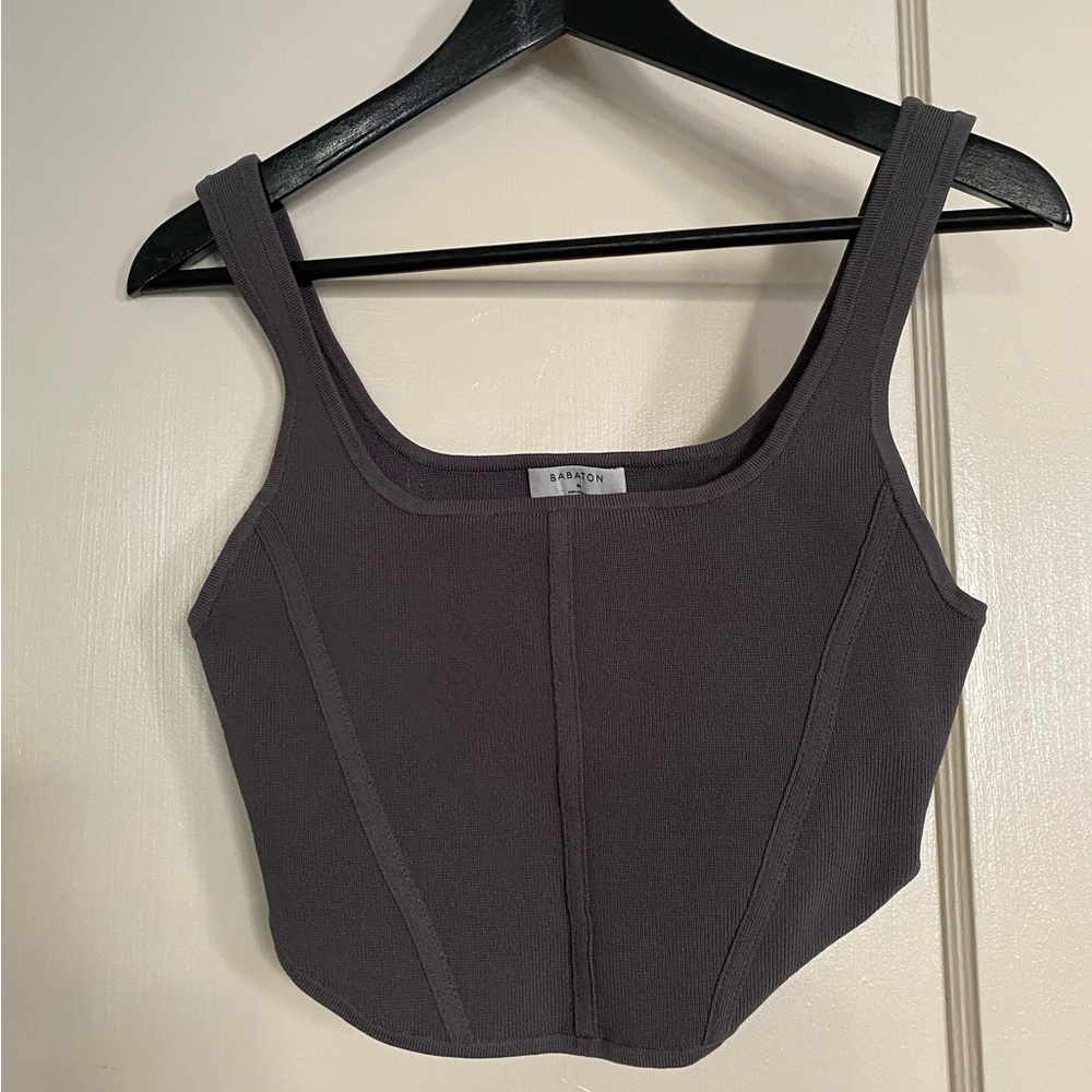 Aritzia Babaton Sculpt Knit Bustier Tank